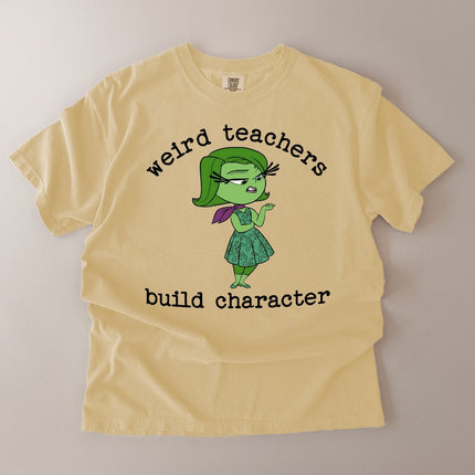 Comfort Colors Weird Teachers Build Character Graphic T-Shirt