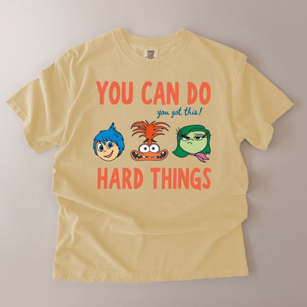 Comfort Colors You Can Do Hard Things Graphic T-Shirt
