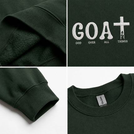 God Over All Things Embroidered Sweatshirt