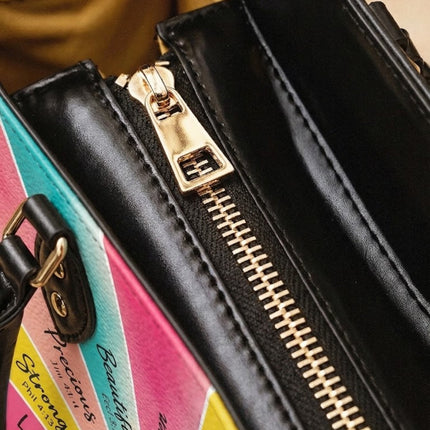 God Says I Am Bible Verse Leather Handbag