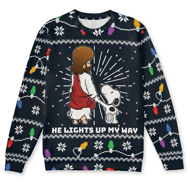 He lights up my way 3D Sweater