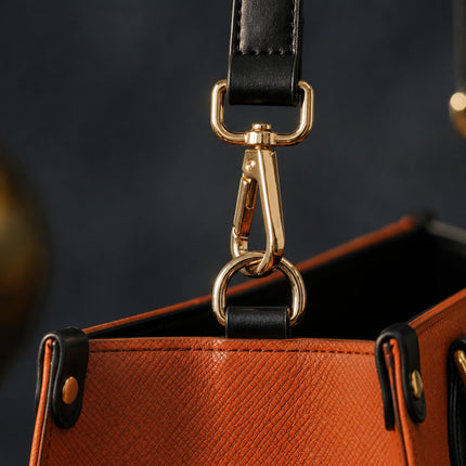In Christ I Am Enough Leather Handbag