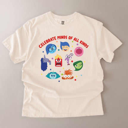 Comfort Colors Celebrate Minds of All Kinds Teacher Shirt