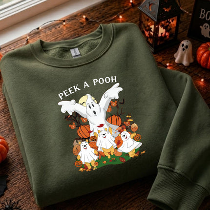 Peek A Pooh Spooky Halloween Sweatshirt