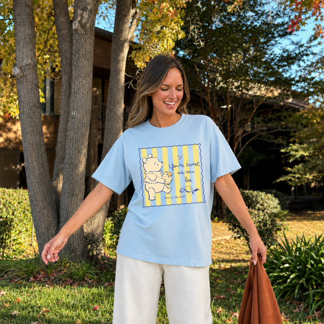 Comfort Colors You're Sweet As Can Bee Pooh T-Shirt