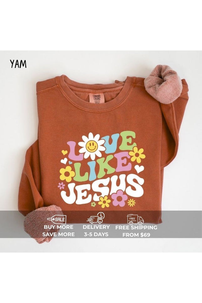 Comfort Color LOVE LIKE JESUS Sweatshirt