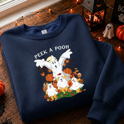 Peek A Pooh Spooky Halloween Sweatshirt