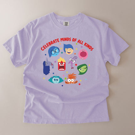 Comfort Colors Celebrate Minds of All Kinds Teacher Shirt