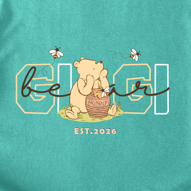 Comfort Colors Gigi EST. Brown Bear T-Shirt