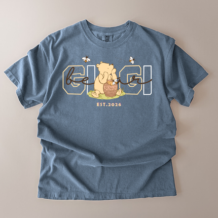 Comfort Colors Gigi EST. Brown Bear T-Shirt