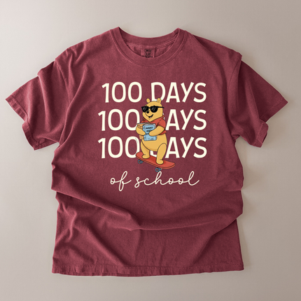 Comfort Colors 100 Days Of School Bear T-Shirt