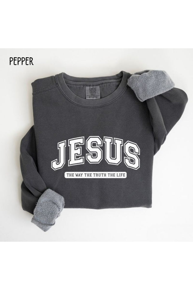 Comfort Colors Jesus The Way The Truth The Life Sweatshirt