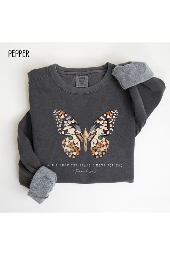 Comfort Colors Butterfly Jeremiah 29:11 Christian Sweatshirt