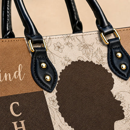 Personalized Chosen Loved Blessed Leather Handbag