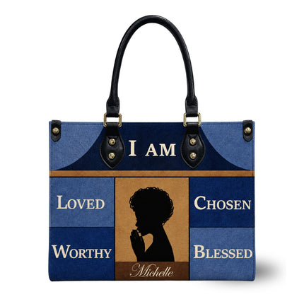 Personalized Christian Leather Handbag