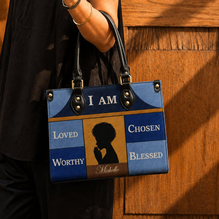 Personalized Christian Leather Handbag