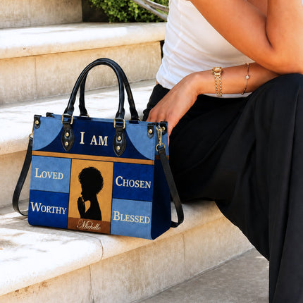 Personalized Christian Leather Handbag