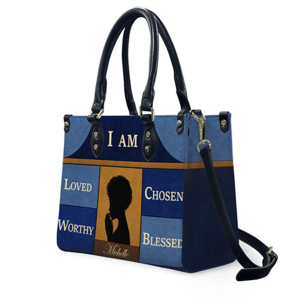 Personalized Christian Leather Handbag