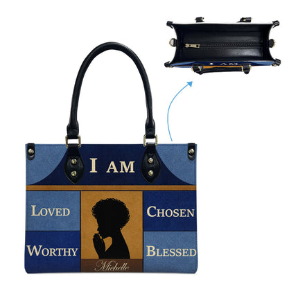 Personalized Christian Leather Handbag