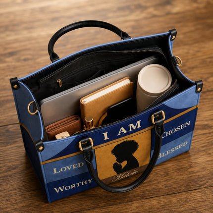 Personalized Christian Leather Handbag