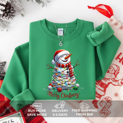 Merry Christmas Snowman Sweatshirt