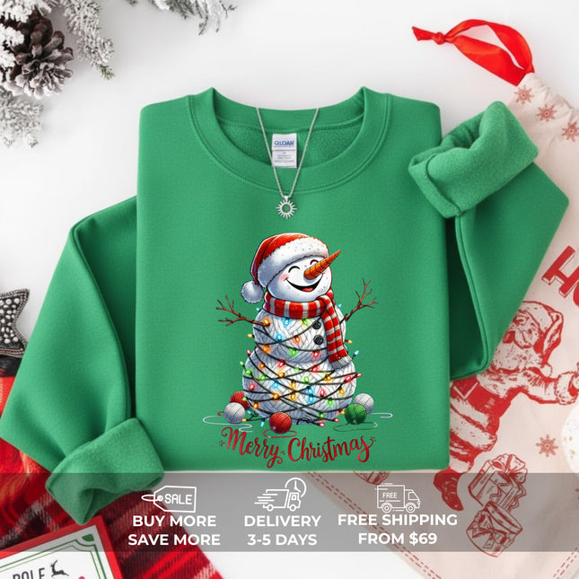 Merry Christmas Snowman Sweatshirt