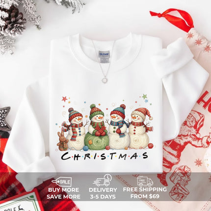 Christmas With Snowmans Sweatshirt