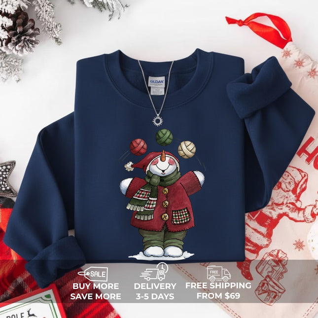 Juggling Yarn Ball Christmas Sweatshirt