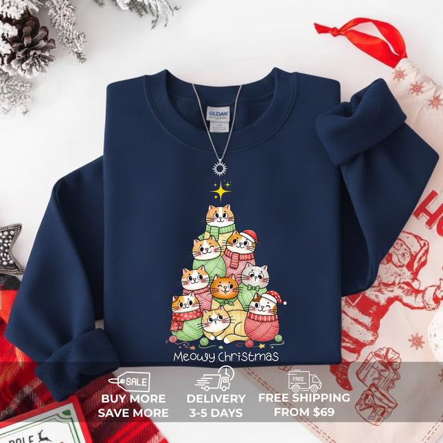 Meowy Christmas Sweatshirt