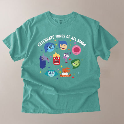 Comfort Colors Celebrate Minds of All Kinds Teacher Shirt