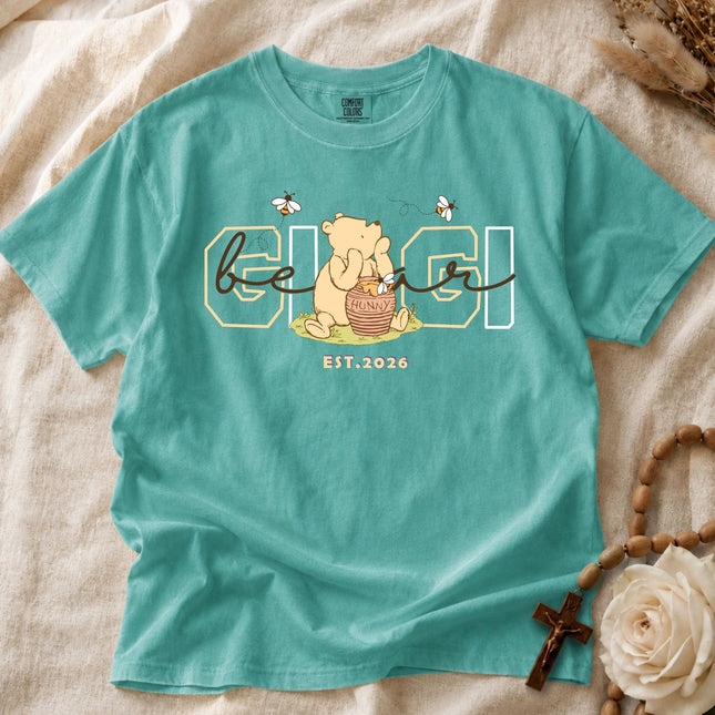 Comfort Colors Gigi EST. Brown Bear T-Shirt
