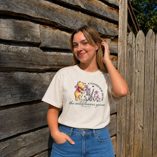 Comfort Colors Consider How The Wildflowers Grow T-Shirt