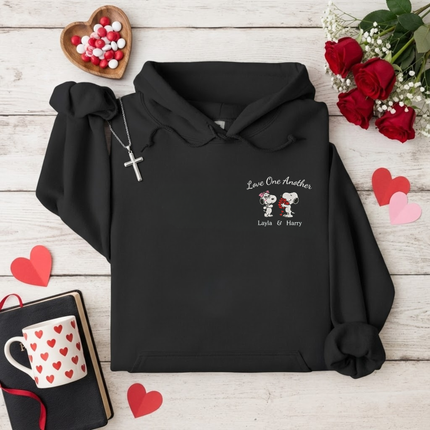 Love One Another Embroidered Hoodie