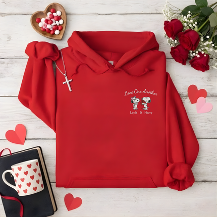 Love One Another Embroidered Hoodie