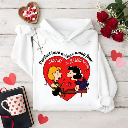 Perfect love drives away fear hoodie