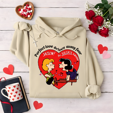 Perfect love drives away fear hoodie