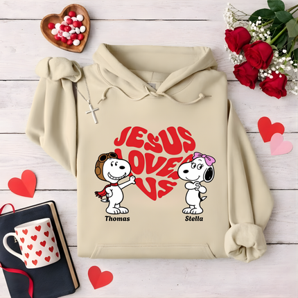 Jesus loves us Hoodie