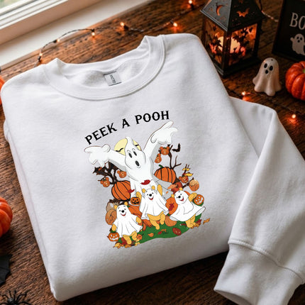 Peek A Pooh Spooky Halloween Sweatshirt