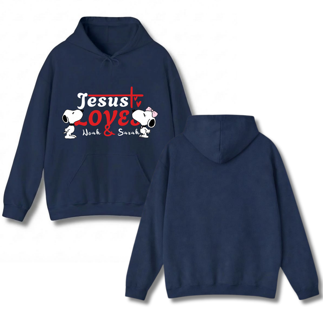 Jesus loves you&me Hoodie