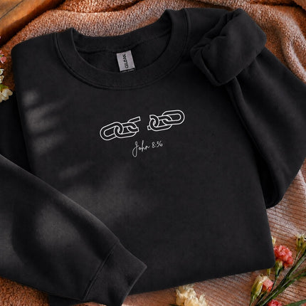 Broken Chains John 836 Embroidered Sweatshirt