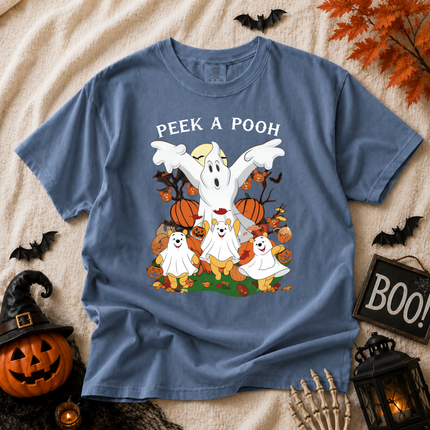 Comfort Colors Peek A Pooh Spooky Halloween T-shirt