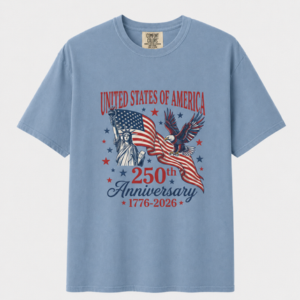 Comfort Colors United States of America 250th Anniversary T-Shirt
