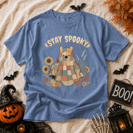 Comfort Colors Stay Spooky Ghost Blanket T-shirt