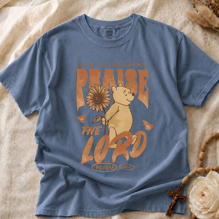 Comfort Colors Till My Last Breath I Will Praise the Lord Christian T-shirt