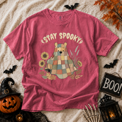 Comfort Colors Stay Spooky Ghost Blanket T-shirt