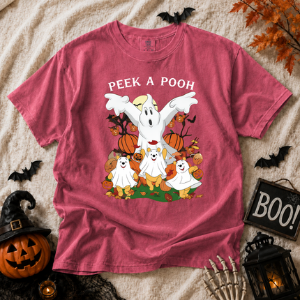 Comfort Colors Peek A Pooh Spooky Halloween T-shirt