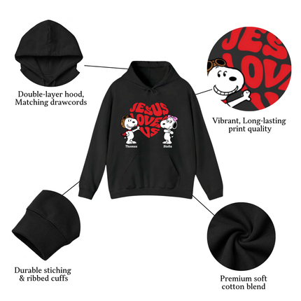 Jesus loves us Hoodie