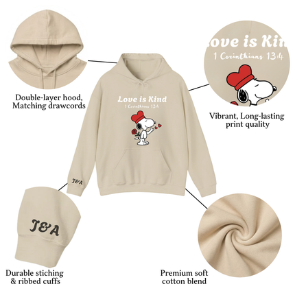 Love is Kind Hoodie - Snoopy
