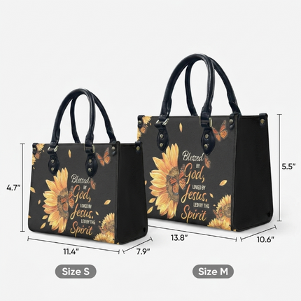 Led by the Spirit Leather Handbag