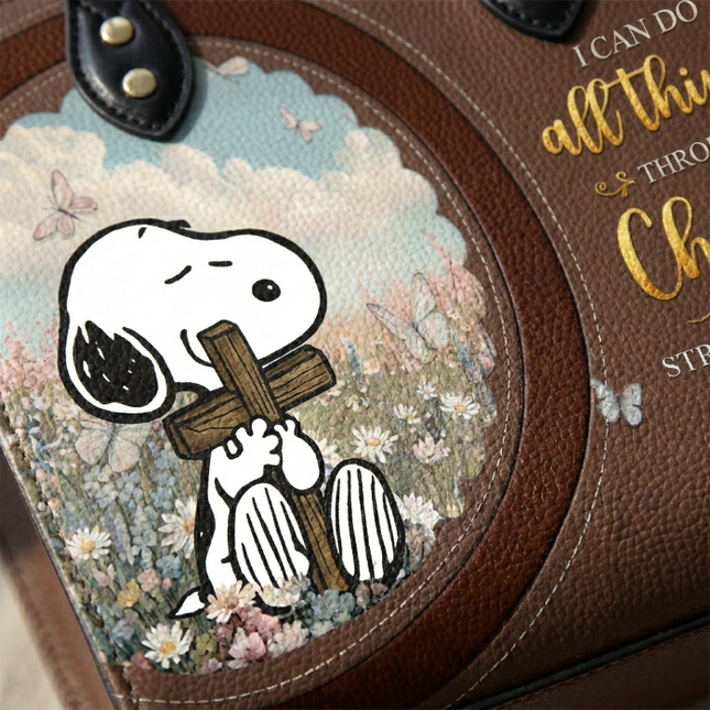 Can Do All Things Through Christ Leather Handbag
